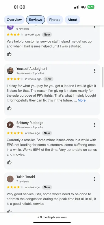 Témoignage client Trimixtriangles: meilleur abonnement IPTV chez TrimixTriangles - avis client 3